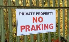 no praking